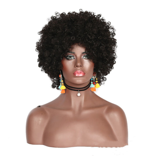 Peluca Afro Rizada Africana Premium