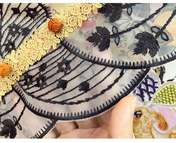 Vestido Cheongsam Elegante de Chifón Floral Ajustado
