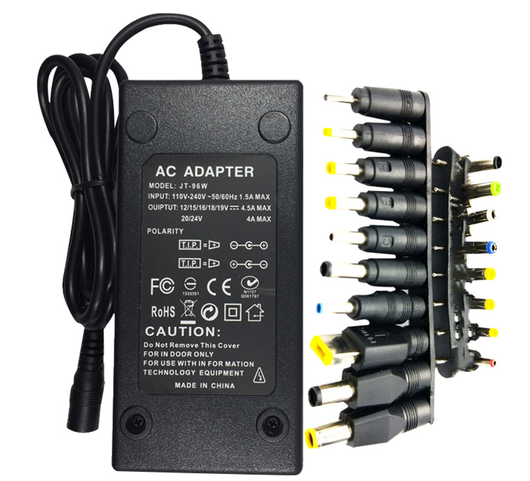 Cargador Universal 96W Ajustable Multi-Función para Notebooks