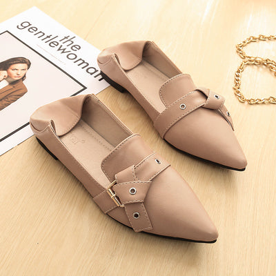 Mocasines Planos Puntiagudos para Mujer con Hebilla de Moda - Image 5