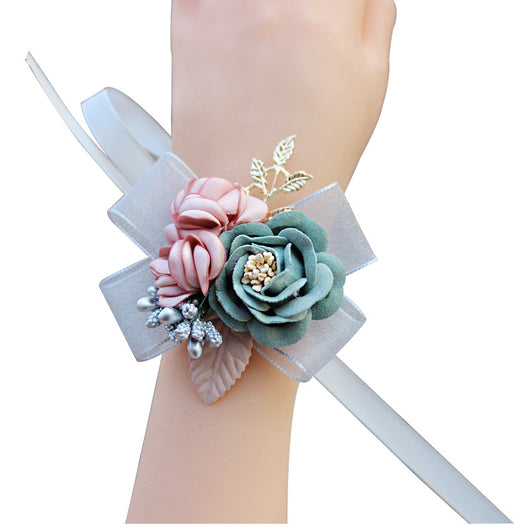 Muñequera Floral Nupcial Coreana para Novia - Image 7