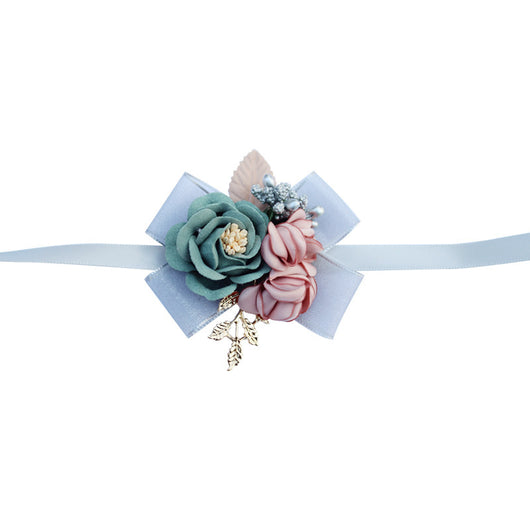 Muñequera Floral Nupcial Coreana para Novia - Image 8