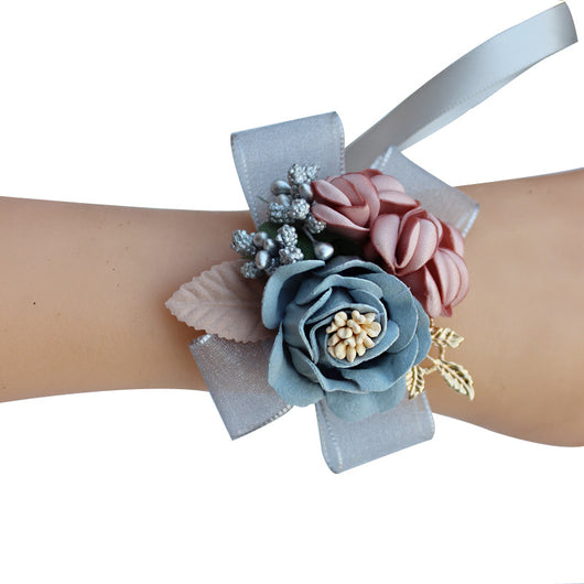 Muñequera Floral Nupcial Coreana para Novia - Image 10