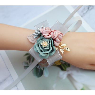 Muñequera Floral Nupcial Coreana para Novia - Image 6