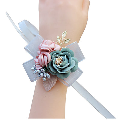 Muñequera Floral Nupcial Coreana para Novia - Image 4