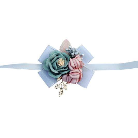 Muñequera Floral Nupcial Coreana para Novia - Image 2