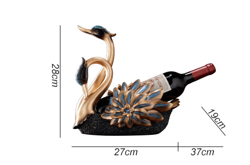 Botellero Decorativo Swan para Sala de Estar - Mueble Vinoteca Elegante - Image 6