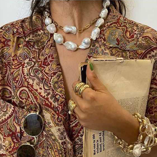 Collar de Perlas Irregulares para Celebrar - Image 8