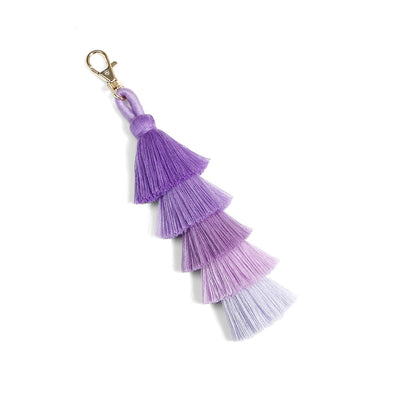 Colgante Bohemio Tejido a Mano con Borlas - Llavero y Accesorio de Bolsa - Image 14