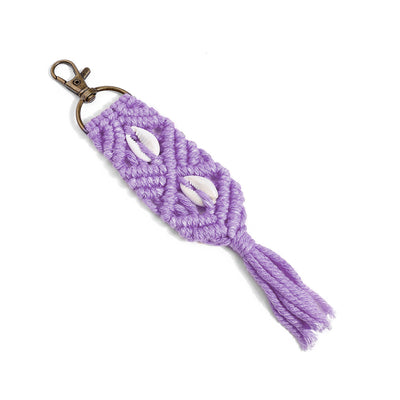 Colgante Bohemio Tejido a Mano con Borlas - Llavero y Accesorio de Bolsa - Image 16