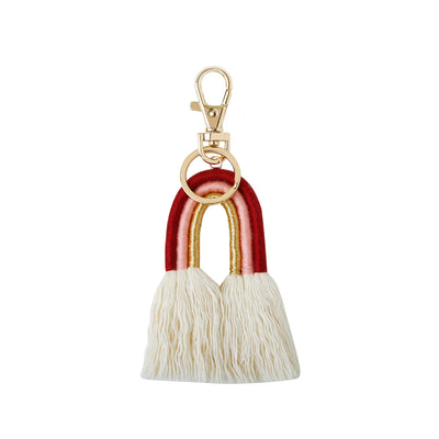 Colgante Bohemio Tejido a Mano con Borlas - Llavero y Accesorio de Bolsa - Image 17