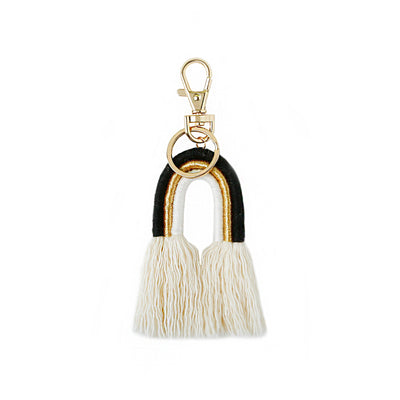 Colgante Bohemio Tejido a Mano con Borlas - Llavero y Accesorio de Bolsa - Image 15