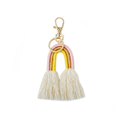 Colgante Bohemio Tejido a Mano con Borlas - Llavero y Accesorio de Bolsa - Image 18