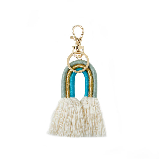 Colgante Bohemio Tejido a Mano con Borlas - Llavero y Accesorio de Bolsa - Image 5