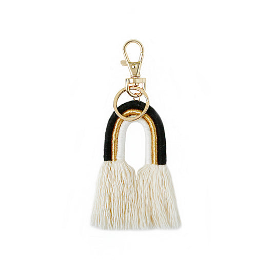 Colgante Bohemio Tejido a Mano con Borlas - Llavero y Accesorio de Bolsa - Image 7