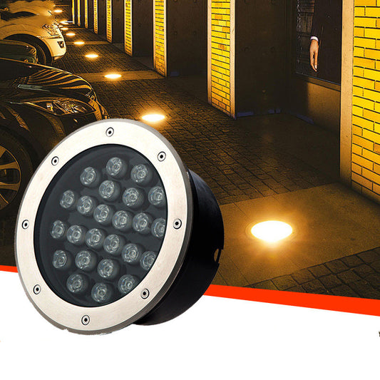 Luz LED Subterránea RGB 1W Impermeable para Jardín y Villa