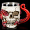 Copa Calavera Vintage para Whiskey y Vino - Diseño Gótico en Acero Inoxidable