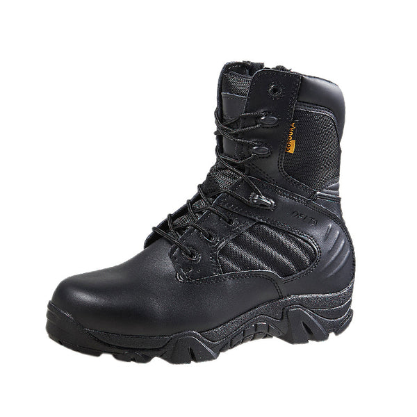 Botas Tácticas Delta de Caña Alta Profesionales de Cuero Vacuno