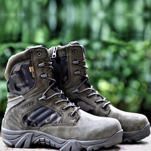 Botas Tácticas Delta de Caña Alta Profesionales de Cuero Vacuno - Image 5