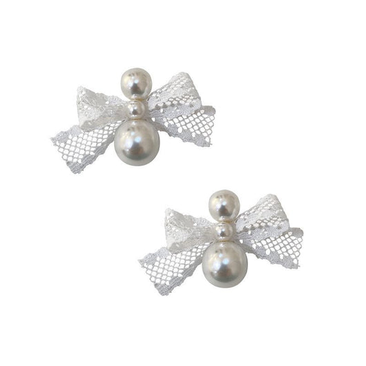 Aretes de Plata 925 Moño con Perla y Encaje Delicado - Image 7