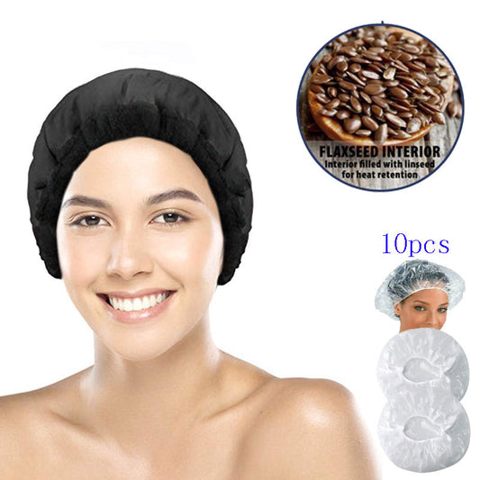 Mascarilla Capilar de Linaza con Aceite - Gorro Nutritivo para Cabello Seco