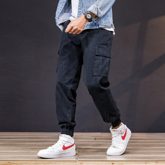 Pantalones Cargo Camuflaje Hombre Estilo Coreano Tendencia 2024 - Image 2