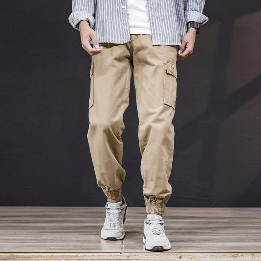 Pantalones Cargo Camuflaje Hombre Estilo Coreano Tendencia 2024 - Image 3