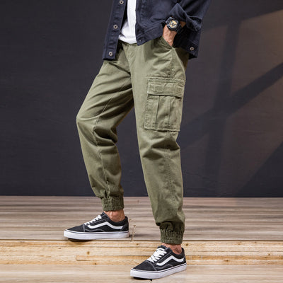 Pantalones Cargo Camuflaje Hombre Estilo Coreano Tendencia 2024 - Image 4