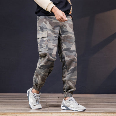 Pantalones Cargo Camuflaje Hombre Estilo Coreano Tendencia 2024