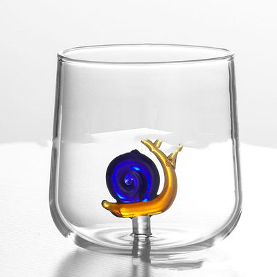 Vaso de Vidrio 3D con Diseño de Animales Adorables