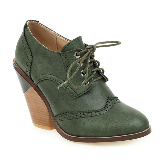Zapatos de Cuña con Punta Afilada y Tira Trasera - Pumps de Cuero Charol para Mujer - Image 2