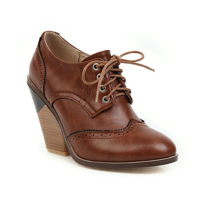 Zapatos de Cuña con Punta Afilada y Tira Trasera - Pumps de Cuero Charol para Mujer - Image 4