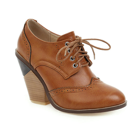 Zapatos de Cuña con Punta Afilada y Tira Trasera - Pumps de Cuero Charol para Mujer