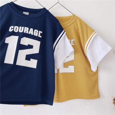 Playera Deportiva Infantil Estilo Dos Tonos - Camiseta Casual Verano Niño - Image 10