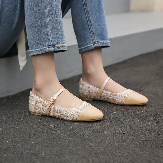 Zapatos Planos Oversized Mujer Otoño - Estilo Hada con Punta Cuadrada y Hebilla - Image 7