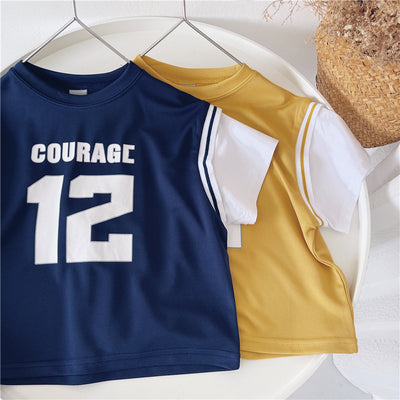 Playera Deportiva Infantil Estilo Dos Tonos - Camiseta Casual Verano Niño - Image 5