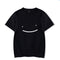 Playera Suelta Estampada 2D Cuello Redondo Manga Corta