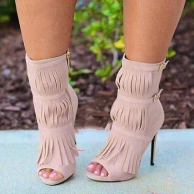 Botas Stiletto de Boca de Pez con Cierre Lateral - Estilo Europeo y Americano - Image 9