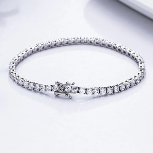 Pulsera de Plata S925 para Mujer - Cadena Ajustable al por Mayor