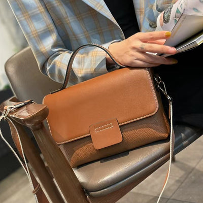 Bolso Mensajero de Cuero Premium - Estilo Moderno de Un Solo Hombro - Image 4
