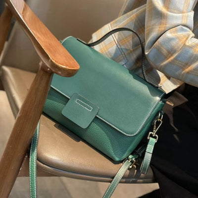 Bolso Mensajero de Cuero Premium - Estilo Moderno de Un Solo Hombro - Image 3