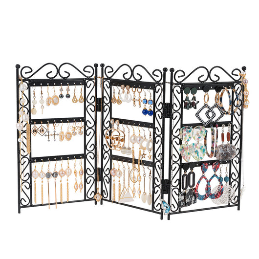 Organizador de Joyería con 3 Puertas - Soporte Metálico para Collares y Aretes - Image 7
