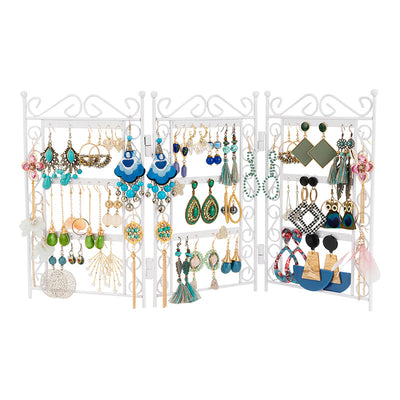 Organizador de Joyería con 3 Puertas - Soporte Metálico para Collares y Aretes - Image 8