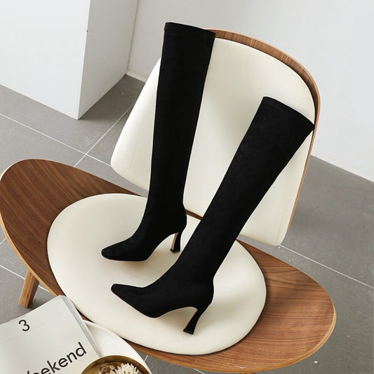 Botas Altas Elásticas para Mujer - Comodidad y Estilo