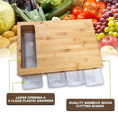 Tabla de Corte Rectangular Grande con Cajón de Almacenamiento - Image 4