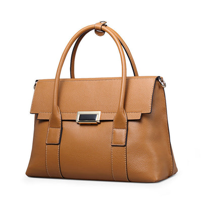 Bolso de Cuero Genuino Estilo Europeo - Bolsa Grande Multiusos para Mujer - Image 9