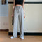 Pantalones de Cintura Alta con Cordón Ajustable para Limpieza