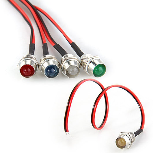 Diodo LED 5MM 5-12V con Cable - Bombilla de Luz Emisora - Image 2