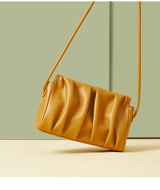 Bolso de Cuero Genuino para Mujer con Patrón Lychee - Bandolera Elegante - Image 8