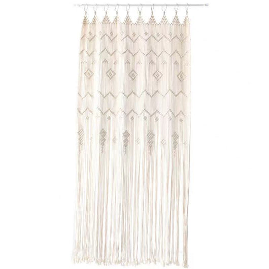 Cortina Tapiz Bohemio Tejida a Mano Estilo Europeo - Image 2